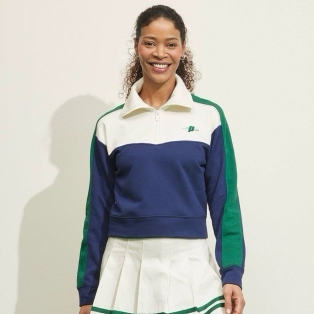 Prince Pickleball Womens Sweatshirt French Terry 1/4 Zip Top‎ Athletic XXL 2XL